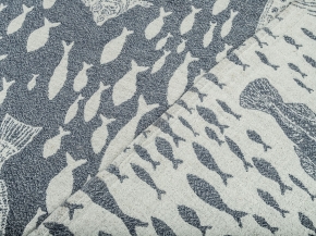 25С138-ШР/у. 65*140 Полотенце "Океан-1" цв. 335 рис. 715 синий