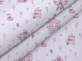 Фланель набивная арт 514 гр рис 29144/1 Карусель, 90см