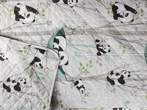 Покрывало детское стеганое бязь 110*140 "Веселые панды"