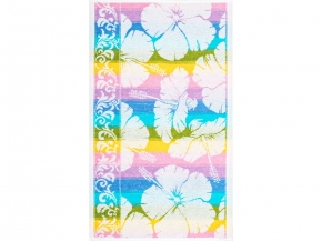 6с104.411ж1 Ольга (белая радужка) Полотенце махровое 67х40см