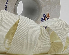 30мм. 2С258-Г50 ЛЕНТА ДЛЯ ЭЛЕКТРОПРОМЫШЛЕННОСТИ (киперная) (5,18г/м) белый 30мм (рул.50м)