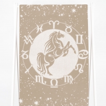 6с102.511ж2 Зодиак-лошадь(лен3) Полотенце махровое 67х150см