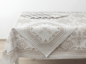 24С9-ШР/уп. Комплект столовый 153*253 + 6 салф. 49*49 "Новгород-2" цв. 133 рис. 129