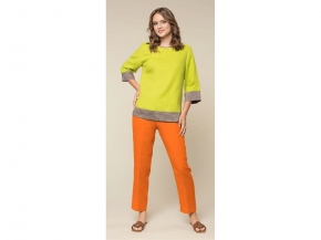 23С195-ШР/039/ст 1250/0 Брюки женские, 164-92-98 оранжевый