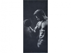 6с102.411ж1 Спорт мен(антрацит) Полотенце махровое 67х150см