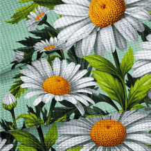 Вафельное полотно набивное арт 60 рис 29440/2 Ромашки, 50см
