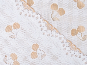 Д236Аб СКАТЕРТЬ ДЕКОРАТИВНАЯ 150  беж. с белым 1.50 м*1.30 м рис. Д236Аб