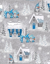 Вафельное полотно арт. 60 наб. гр рис. 29220/1 Сказочные гномики, 50см