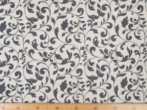 Ткань бельевая арт.17с-1ЯК п/лен набивной лен 30 хл 70 пл.145г рис. Вензель, 150см