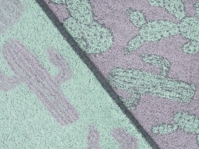 4с403.512ж1 Кактус (мятный5) Полотенце махровое 45х90 см