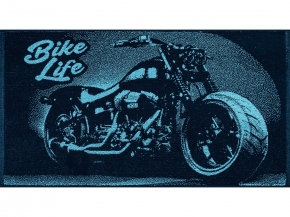6с103.412ж1 Bike Life (темно-синий4) Полотенце махровое 50х90см