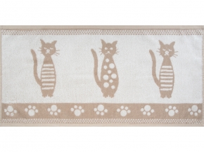 6с104.513ж2 Коты (лен3) Полотенце махровое 81х40см