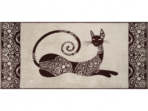 6с102.411ж1 Анжелина (шоколад) Полотенце махровое 67х150см