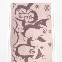 6с102.411ж1 Пингвины(т.с.мальв1) Полотенце махровое 67х150см