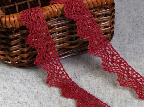 К-024-122-8 Кружево 24мм, малиновый