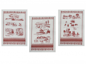 17с407-ШР/п.р./с кор. 49*70 Комплект полотенец 3 шт. "Горячая пора-3" рис. 240