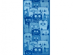 6с104.413ж1 Мир котов (яр.морской) Полотенце махровое 81х40см