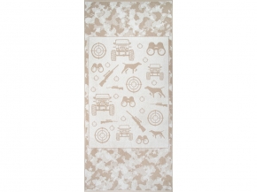 6с102.511ж2 Охотнику(лен3) Полотенце махровое 67х150см