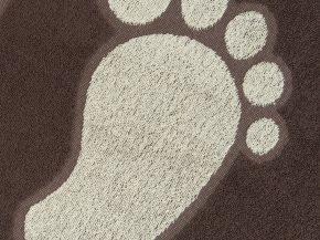 6с104.411ж1 Коврик-ножки (мол.шоколад6) Полотенце махровое 67х40см