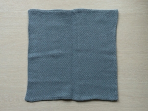 22С66-ШР/039/у Наволочка декоративная 40*40 "Рубчик" цв. 1655 рис. 2 серо-голубой