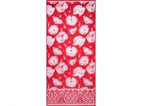 6с102.411ж1 Маковка (красный3) Полотенце махровое 67х150см