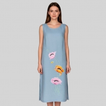 24С87-ШР/039/ст 1305/0 Туника женская св. серо-голубой