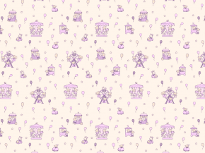 Фланель набивная арт 514 гр рис 29144/2 Карусель, 90см