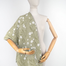 17С356-ШР/у. 55*115 Полотенце "Цветение" цв. 2 рис. 156 зеленый