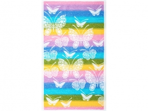 6с104.411ж1 Беляночка (белая радужка) Полотенце махровое 67х40см