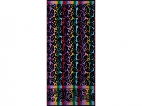 6с102.411ж1 Тропикана (темно-синяя радужка) Полотенце махровое 67х150см