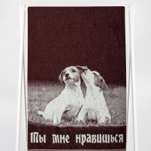 6с102.411ж1 Ты мне нравишься (шоколад) Полотенце махровое 67х150см