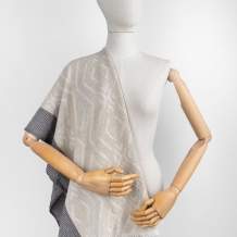 18с104-ШР/у/ст 65*130 Полотенце "Узор-2" цв. 3 темно-серый рис 524