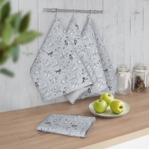 Рогожка набивная НКЛМ рис. 2405/1 Котофания, 150см