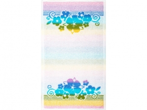 6с104.411ж1 Алеся (белая радужка) Полотенце махровое 67х40см