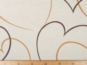 Ткань бельевая арт.17с-3ЯК п/лен набивной лен 30 хл.70 пл.145г рис. Сердечки, 220см