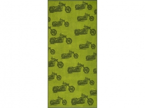 6с102.411ж1 Мото-паттерн(болотный1) Полотенце махровое 67х150см