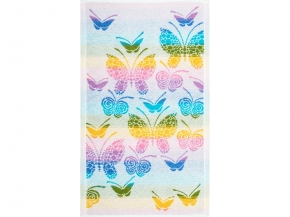 6с104.411ж1 Беляночка (белая радужка) Полотенце махровое 67х40см