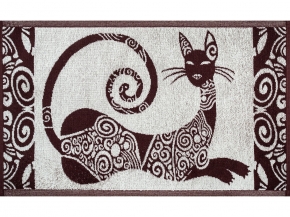 6с104.411ж1 Анжелина (шоколад) Полотенце махровое 67х40см