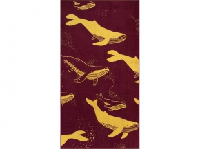 6с102.413ж1 Киты(кр.дерево1) Полотенце махровое 81х160см