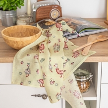 Вафельное полотно арт. 60 наб. гр арт. 60 рис 29477/1 Гуси, 50см