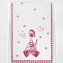 5с22.312ж1 Гусь-заводила(ДТЭ бордовый) Полотенце 50х180 см