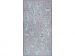 4с403.512ж1 Кактус (мятный5) Полотенце махровое 45х90 см