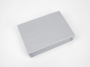 3969-БЧ Простыня на резинке сатин 220*200*25 рис. 14-4102 цв. серый