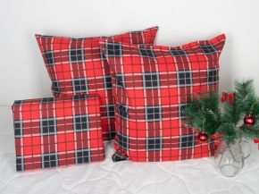 4532-БЧ комплект евро фланель "Шотландка" рис 6157-03