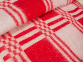 Одеяло хлопковое ОБ-420 100*140 клетка красный