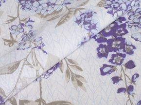 Ткань бельевая арт.17с-1ЯК п/лен наб. лен 30%, хл.70%, пл.145,г рис. Гортензия, 150см