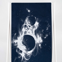 6с102.411ж1 Космос (т.синий2) Полотенце махровое 67х150см