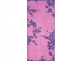 6с102.411ж1 Цветущие(пурпурн3) Полотенце махровое 67х150см