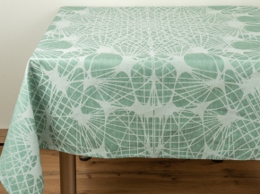 16С383-ШР 150*150 Скатерть "Кружево" цв.47 зеленый рис 151