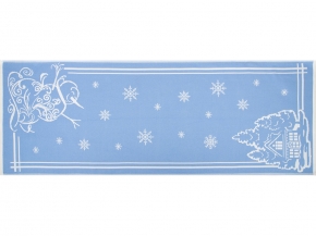 9с23.111ж1 Снеговик и домик2(ДТЭ регата) Полотенце х/б 50х140см